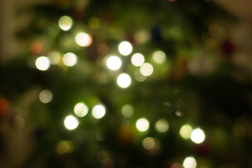 Blurred Christmas lights