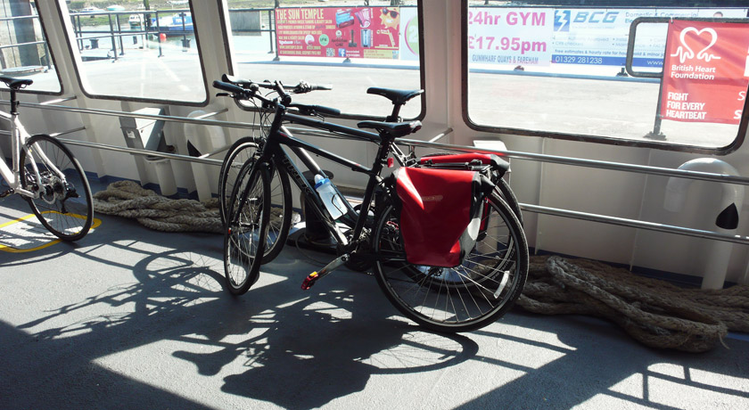 Bikes on Gosport Ferry