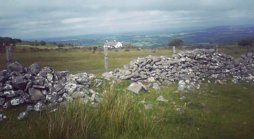 Bodmin Moor with dark clouds