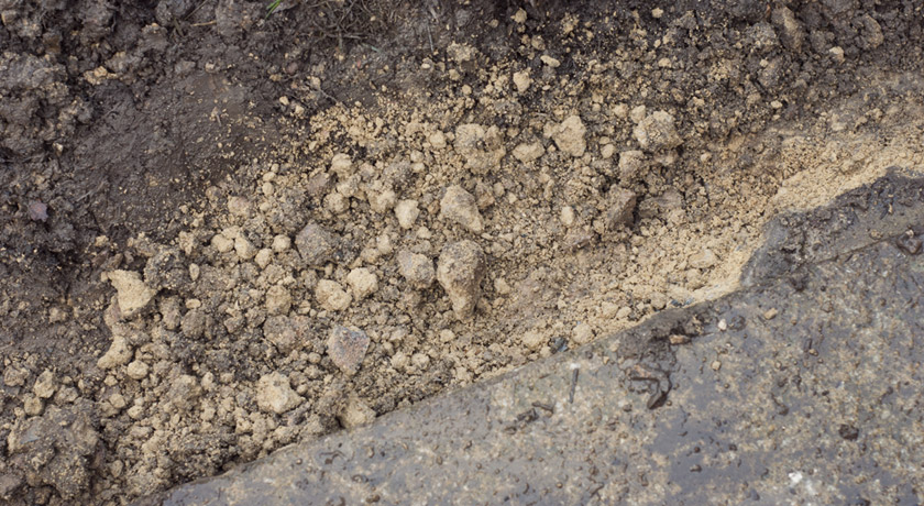 Messy paving edges