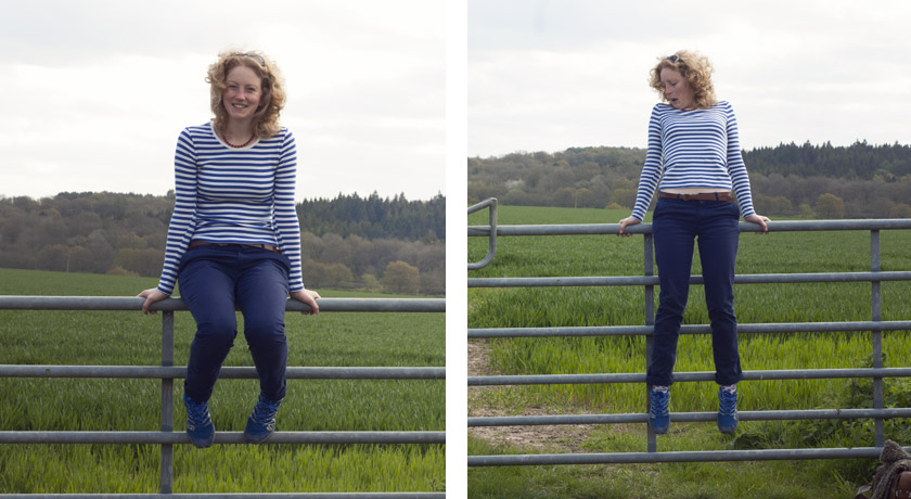 Clowning around on a gate