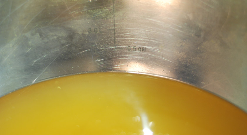 Golden elderflower cordial