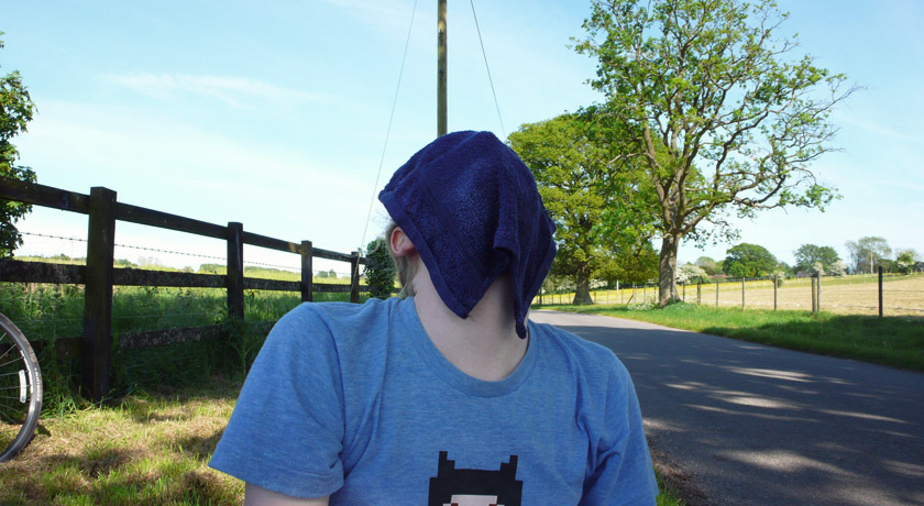 Flannel on face
