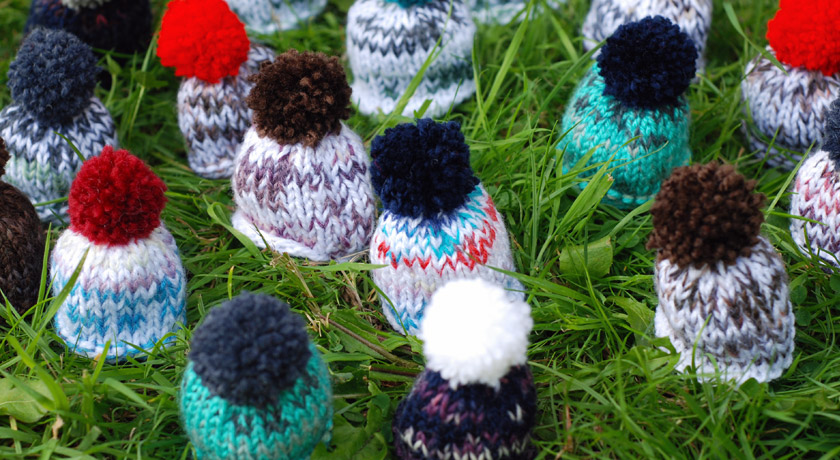 Innocent smoothie hats for Big Knit 2013