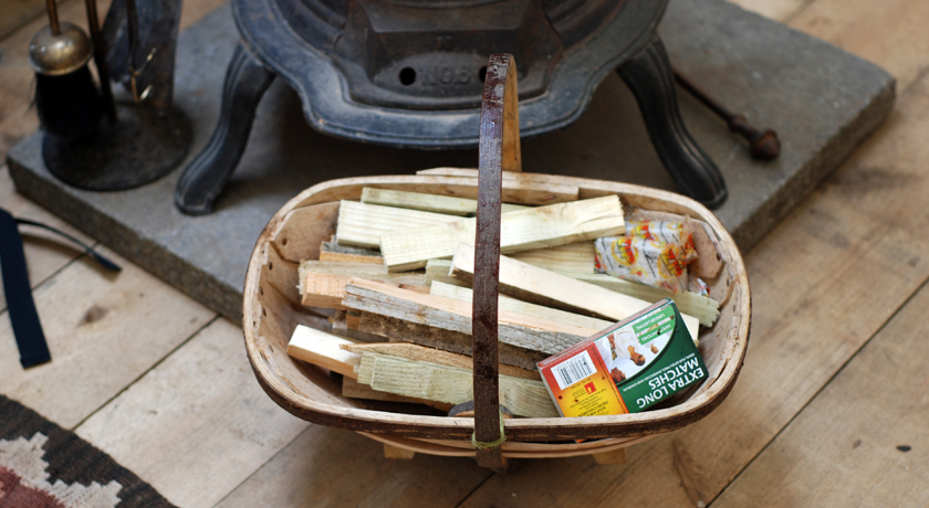 Trug of kindling