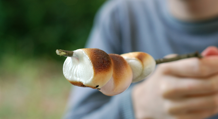 Golden marshmallows