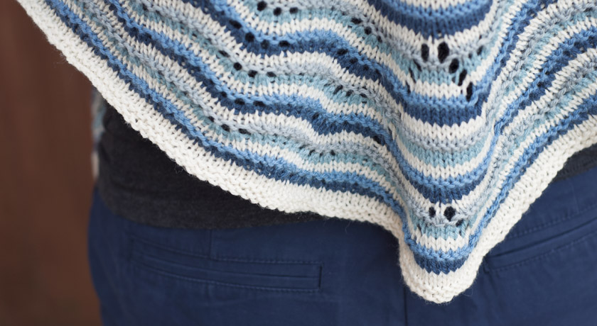 Northmavine Hap stitch detail