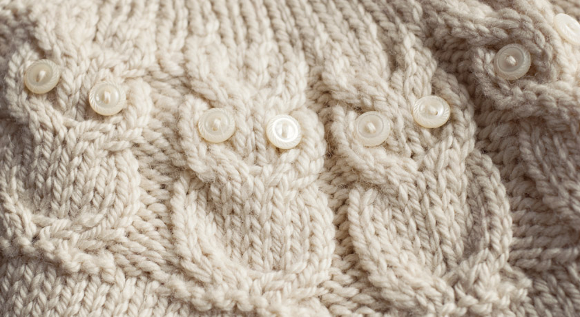 Cream button owl eyes