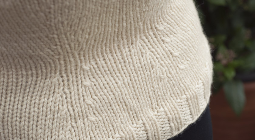 Knitted Owls jumper - back decreases