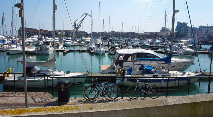 Boats on Southampton Marina