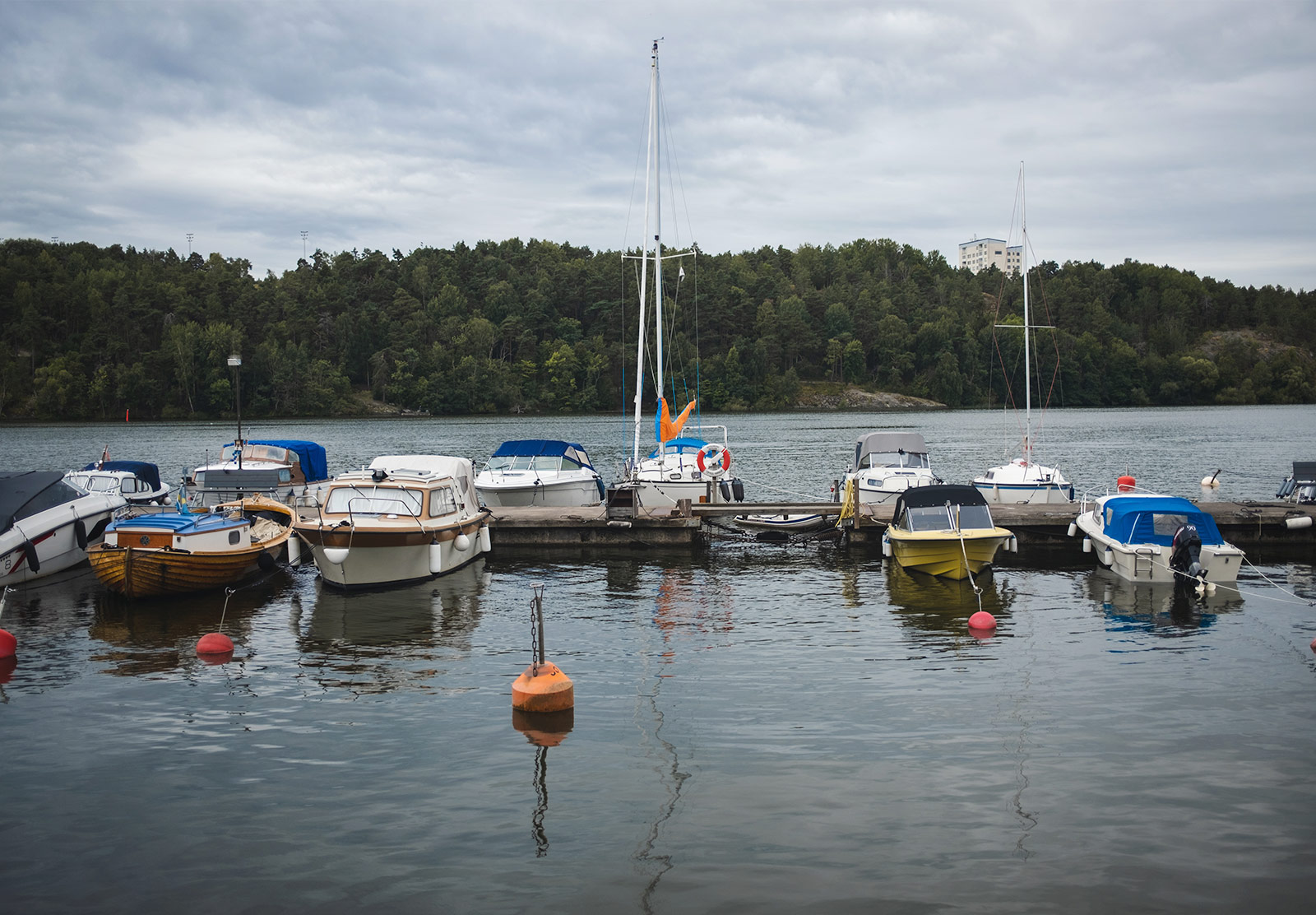 Line of boats