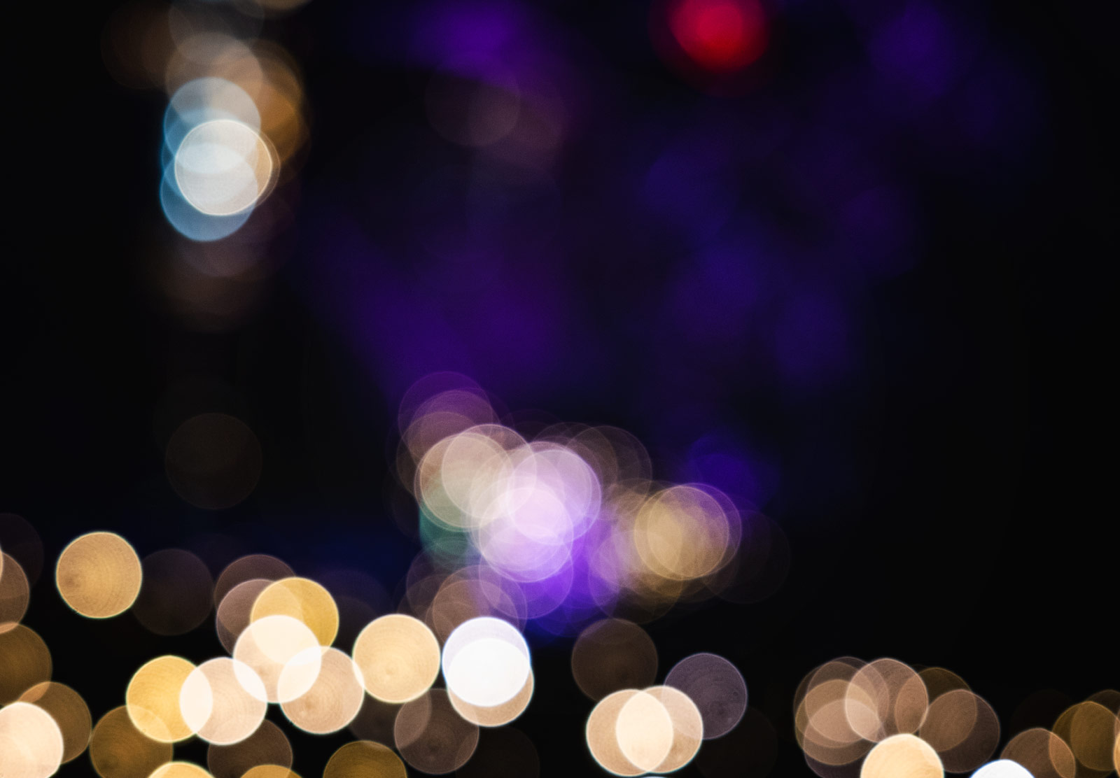 Blurred colourful lights