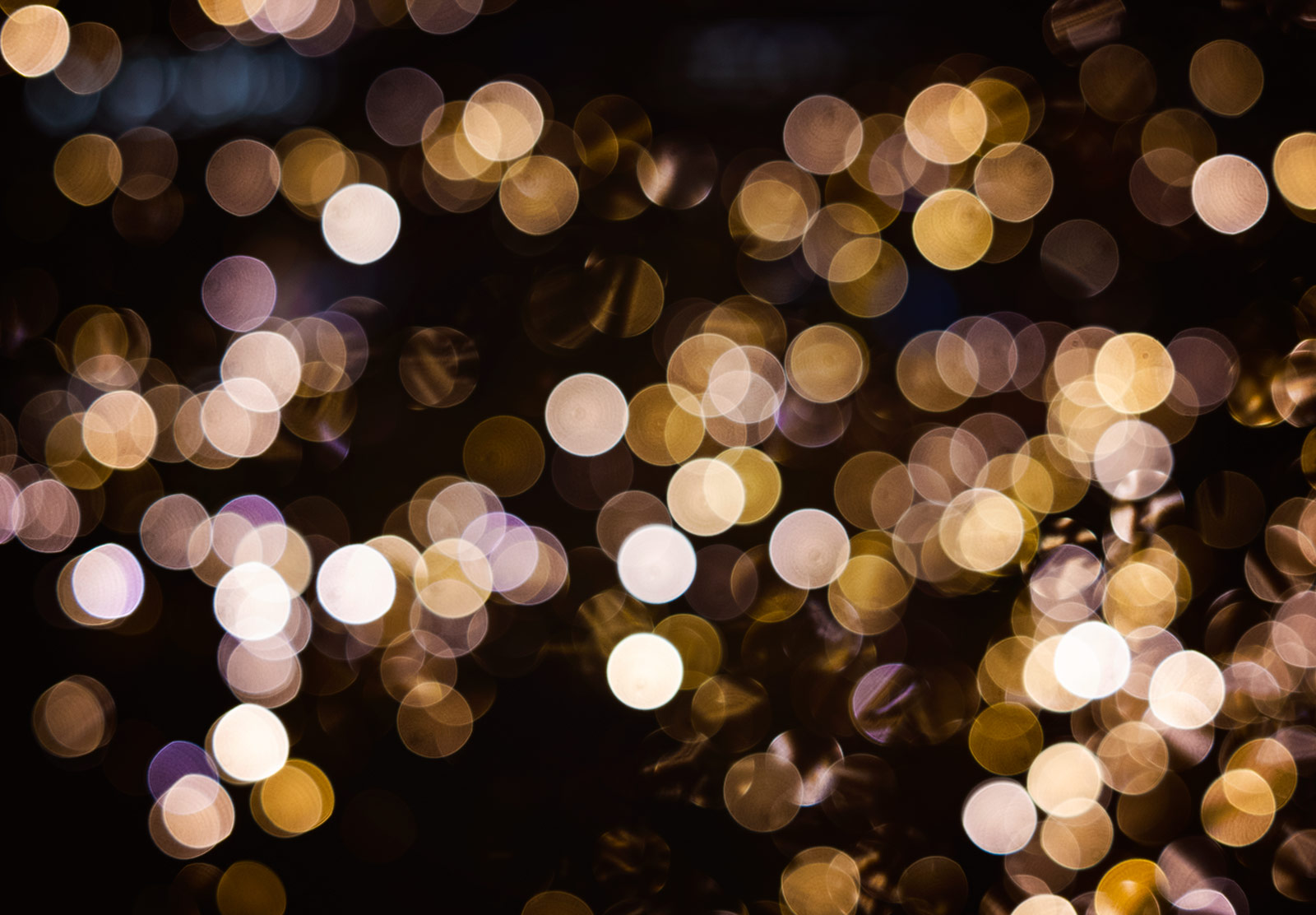 Blurred yellow and purple lights