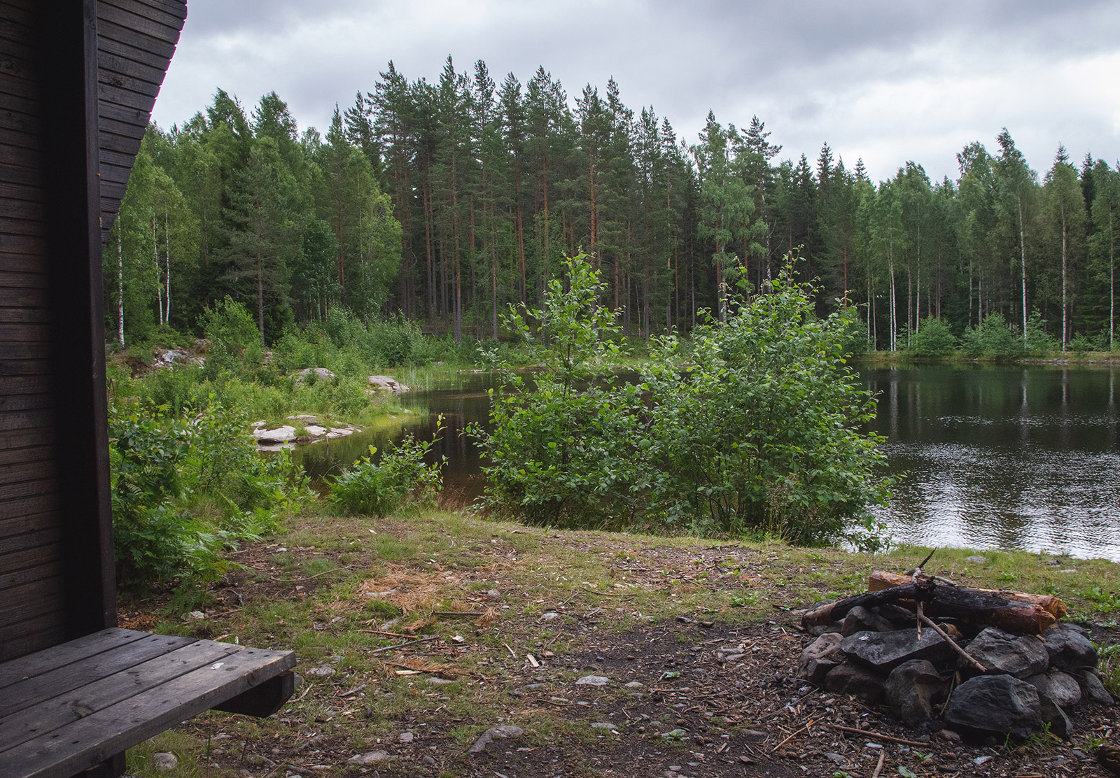 View from shelter cabin