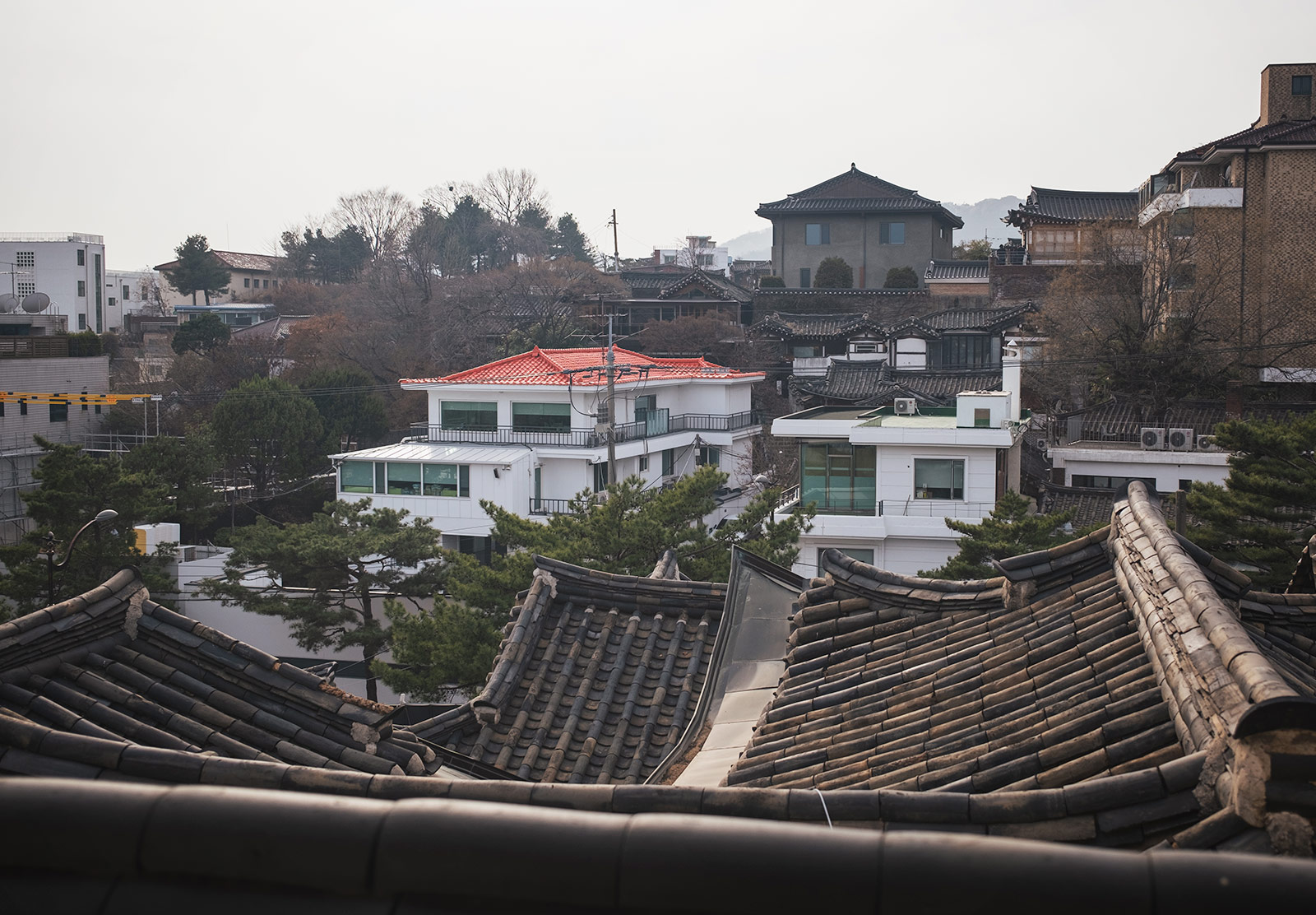 View over traditional rooftops