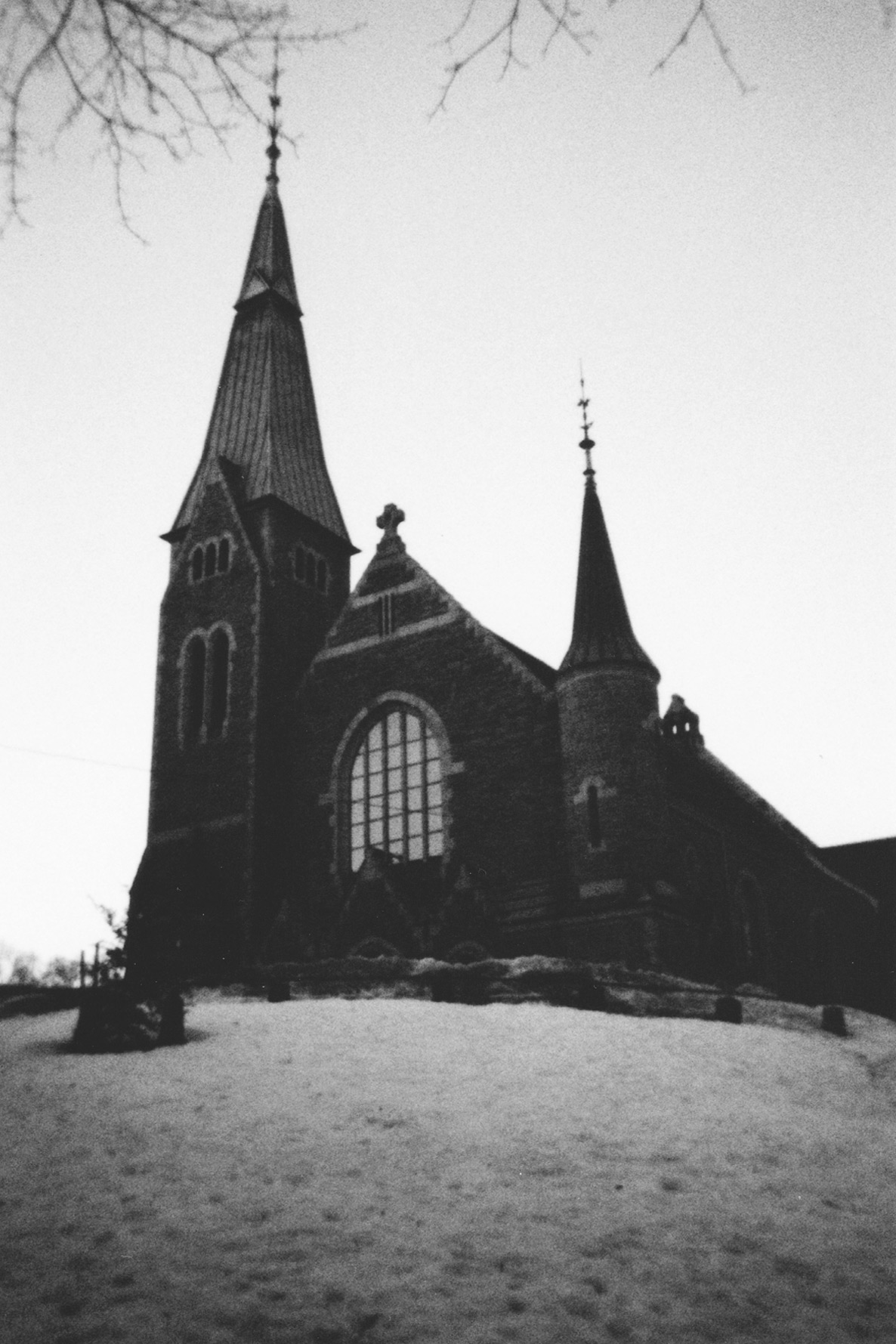 Church in the snow