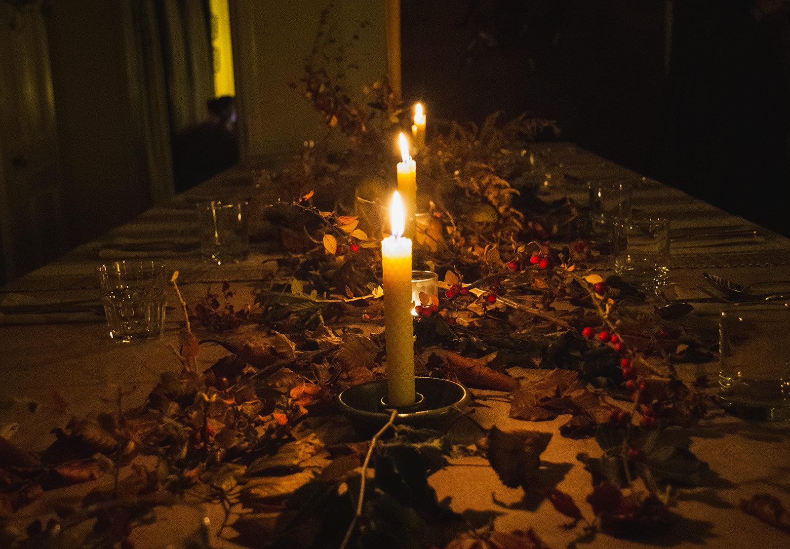 Autumn table setting