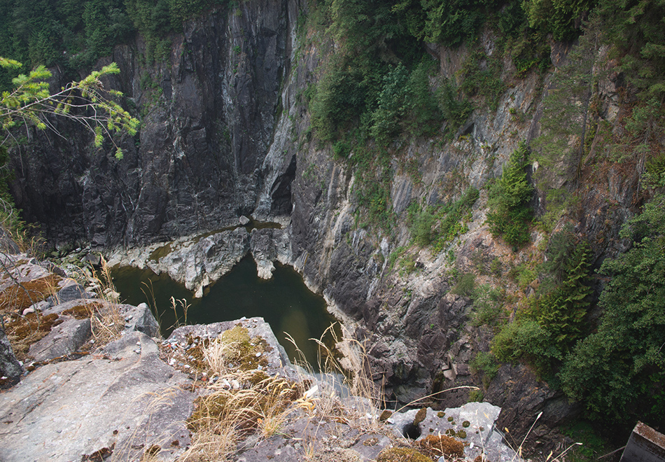 View into dam