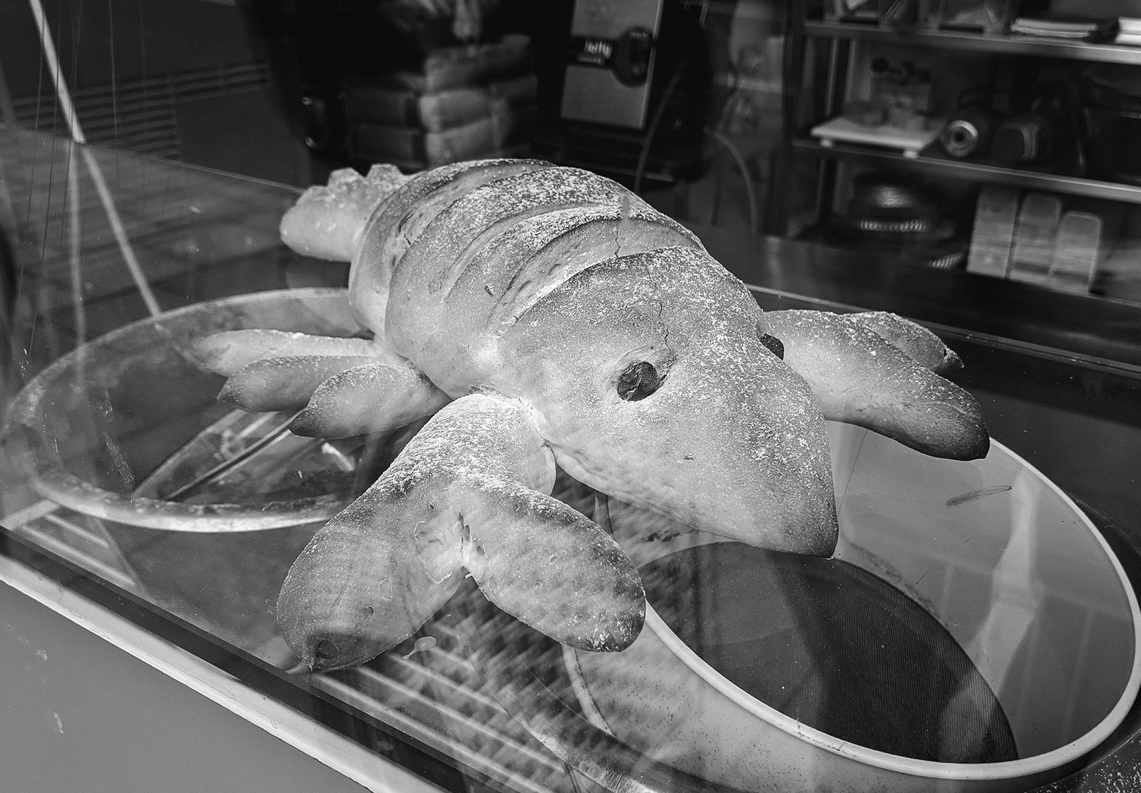 Crayfish shaped bread