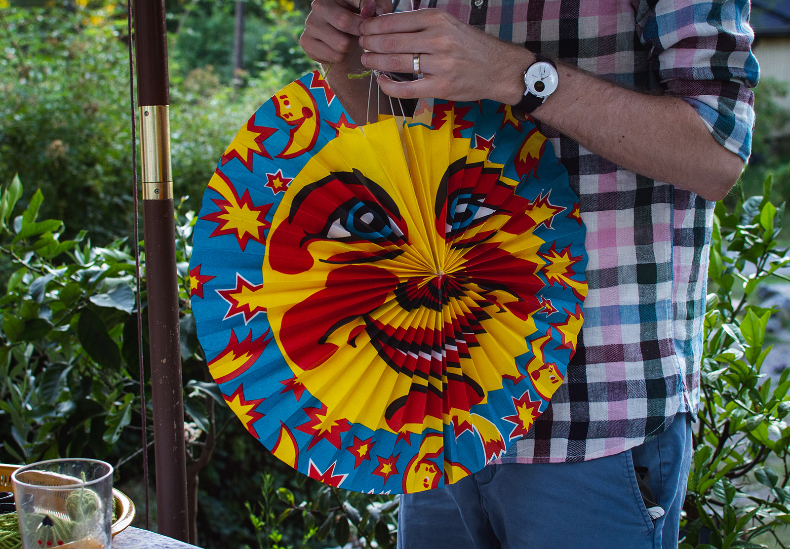 Paper moon lantern