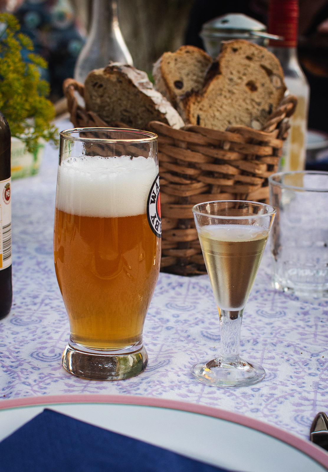 Beer and schnapps