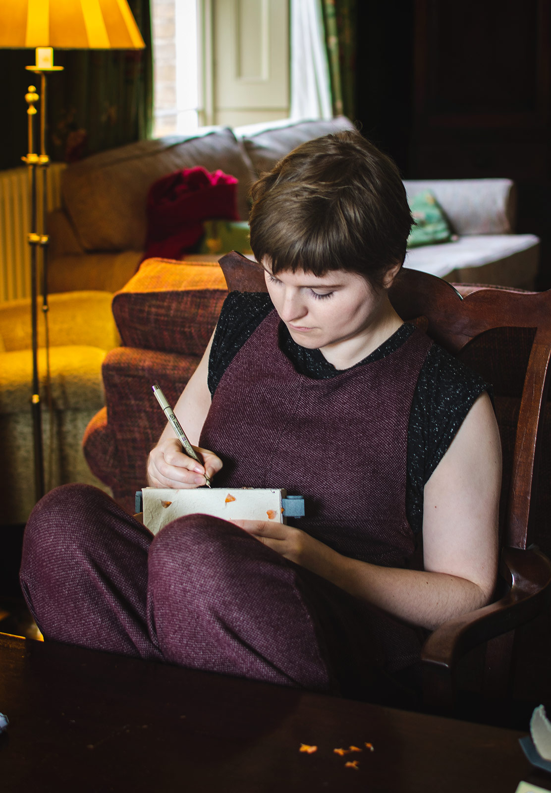 Woman writing