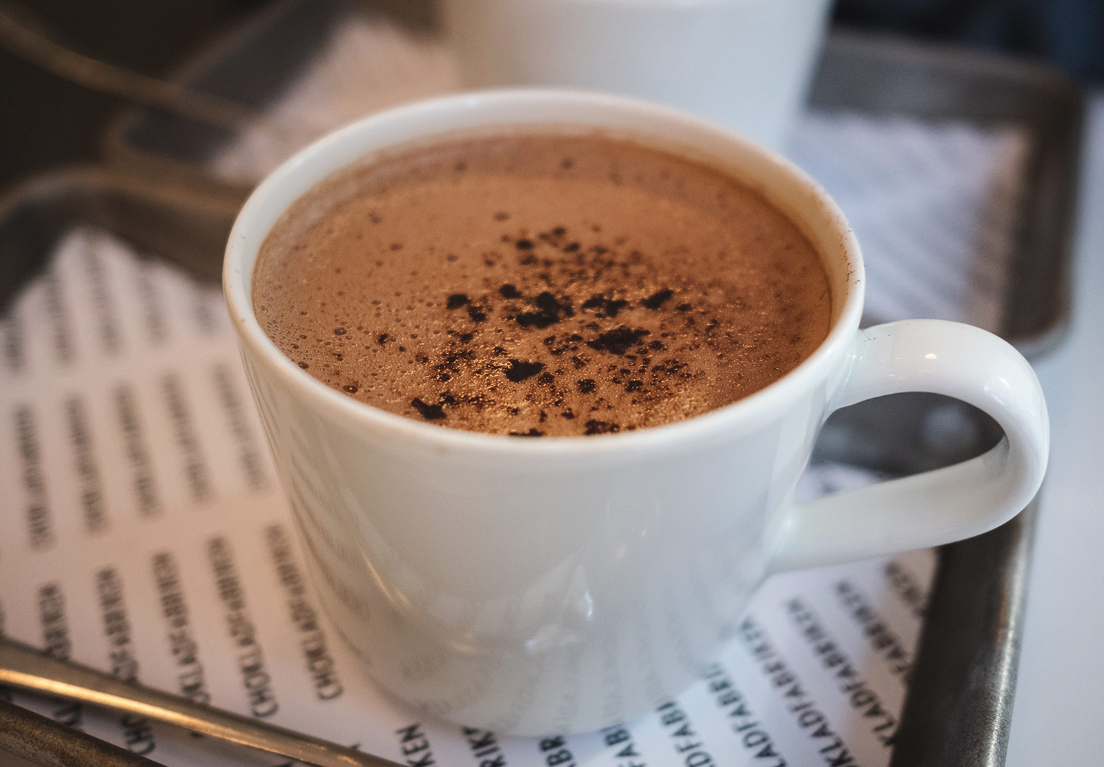 Mug of hot chocolate