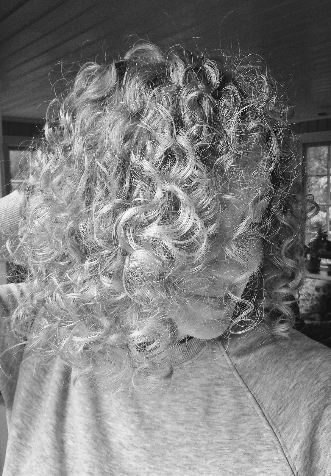 Curly hair