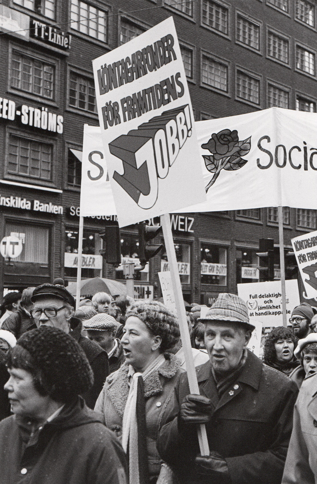 People at demonstration