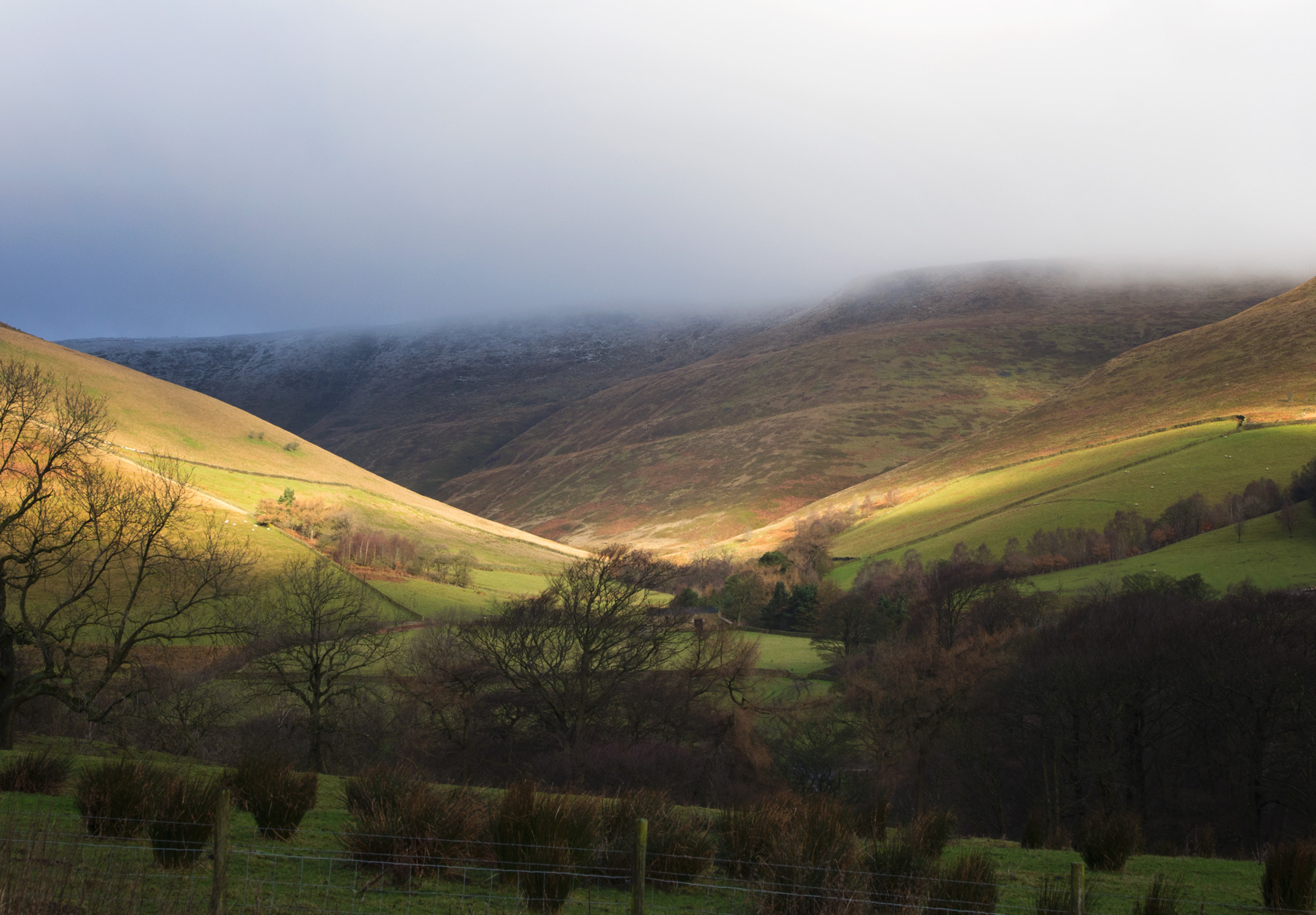 Moody sky and sunshine