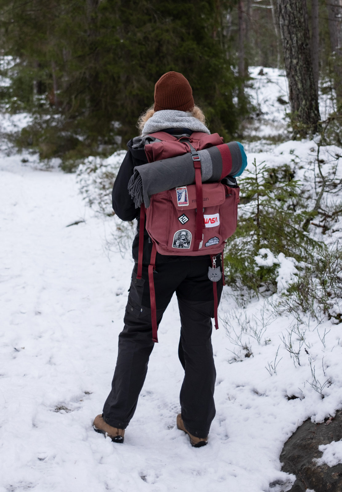 Woman with rucksack