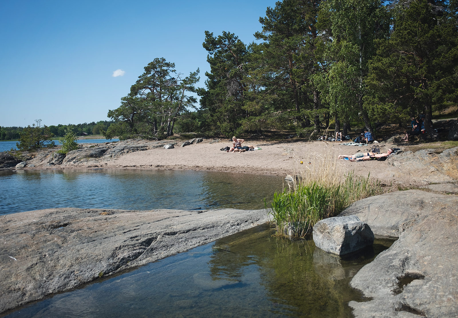 Small sandy beach