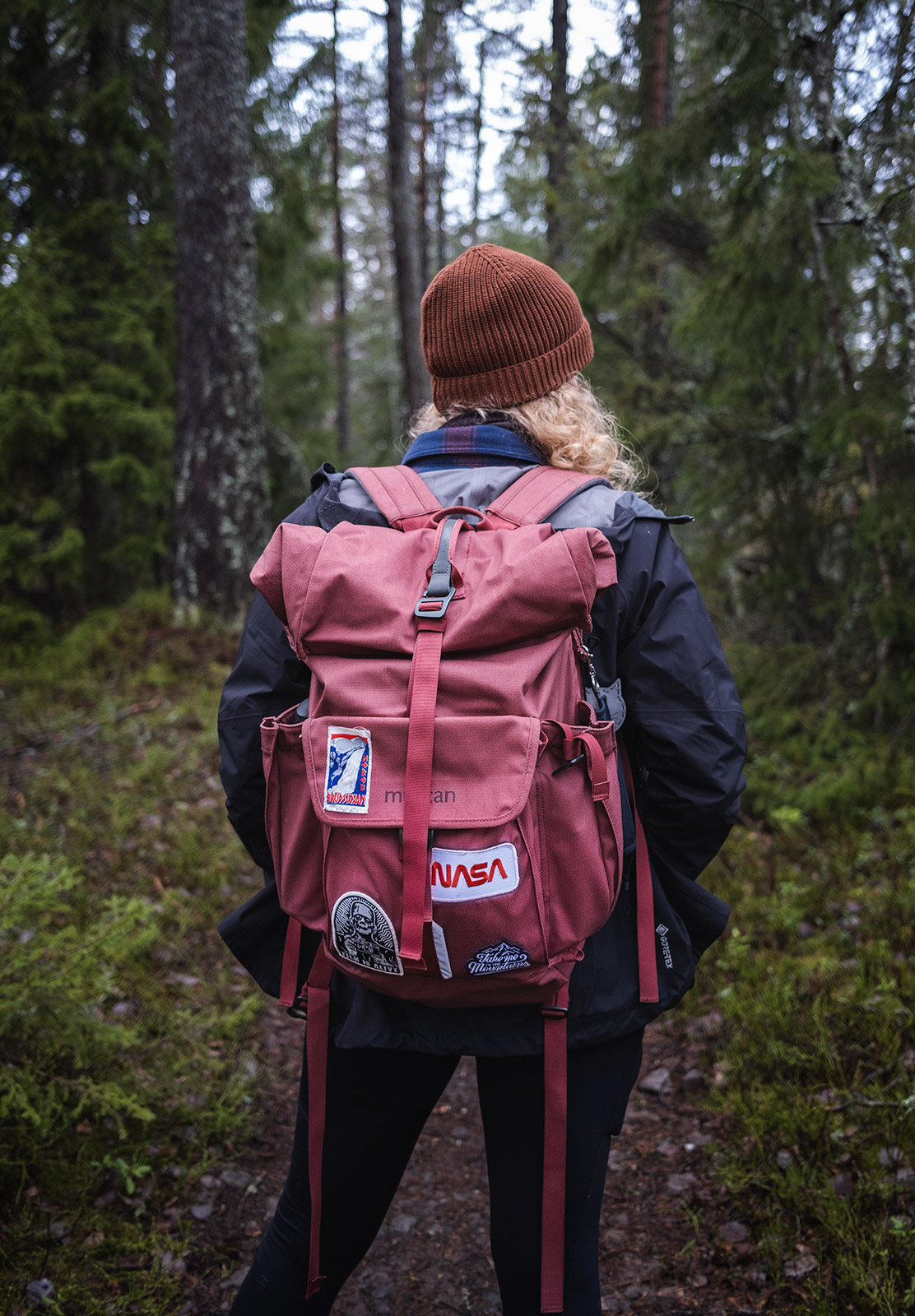 Red rucksack