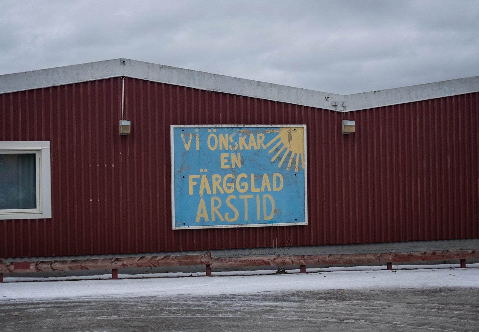 Hand painted sign