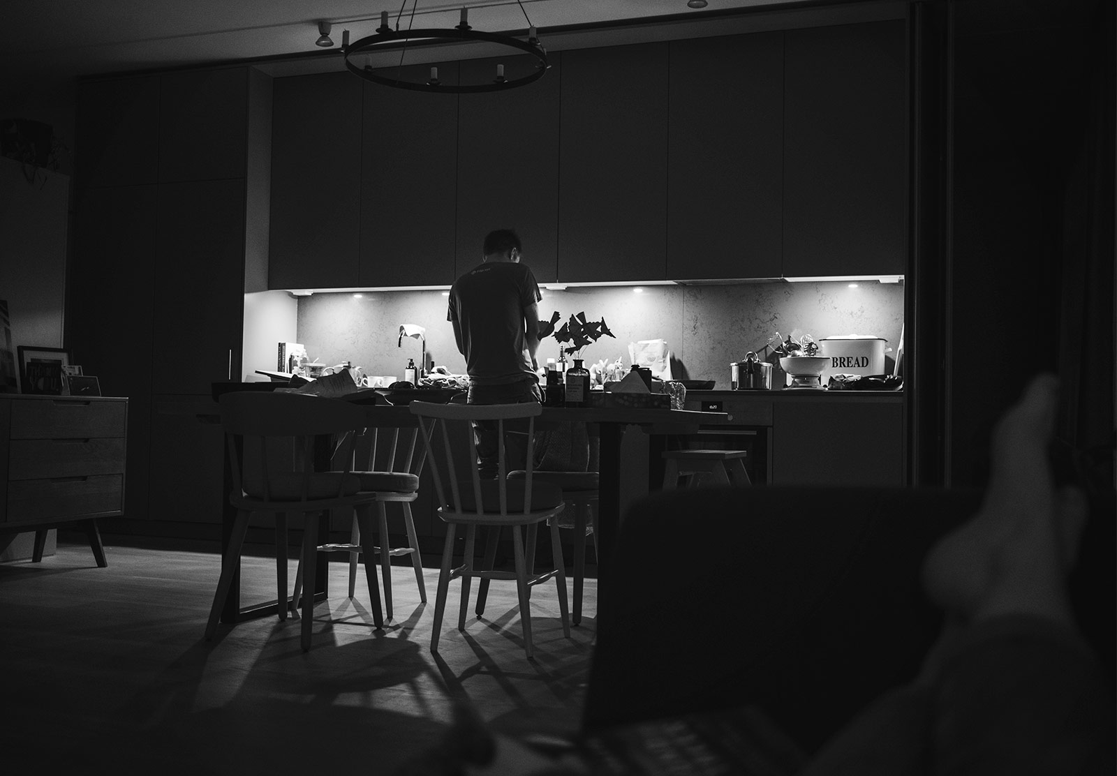 Man cooking