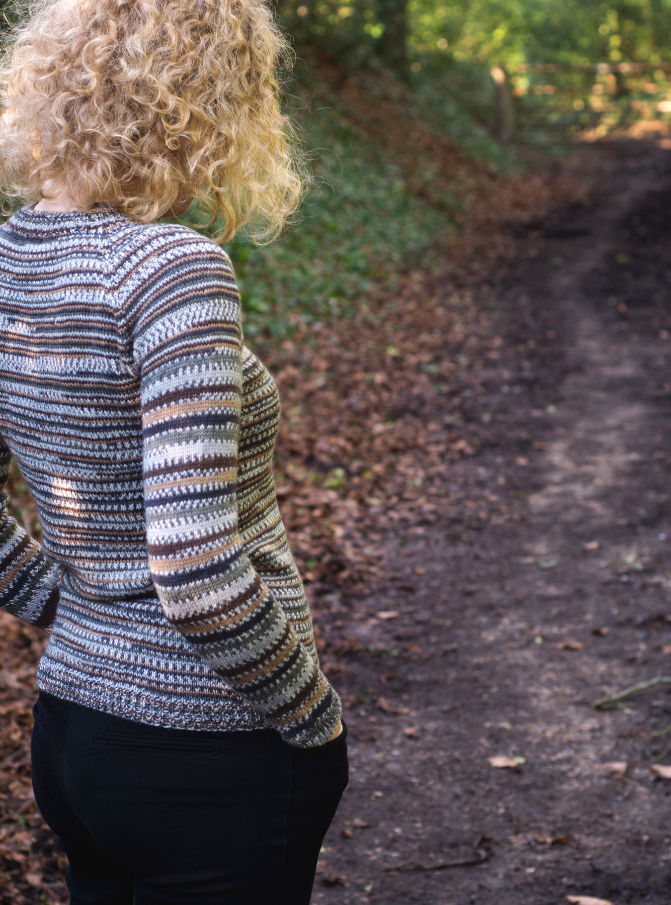 Back of knitted jumper