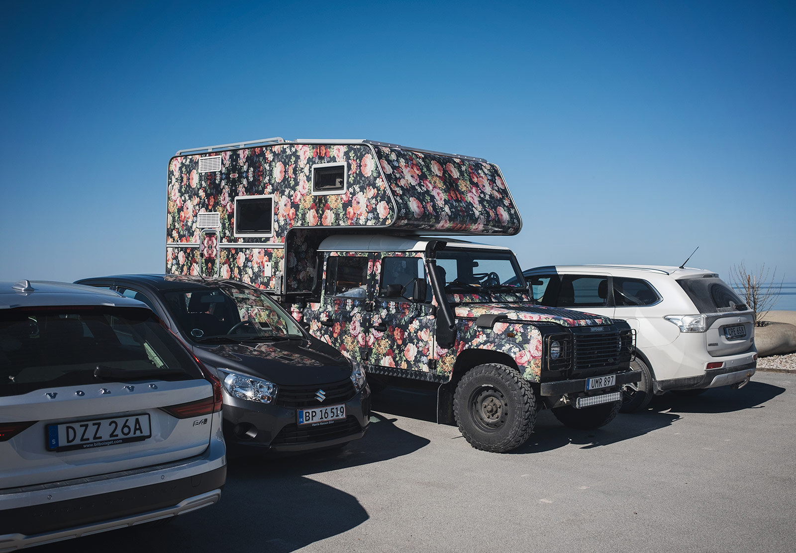 Floral campervan