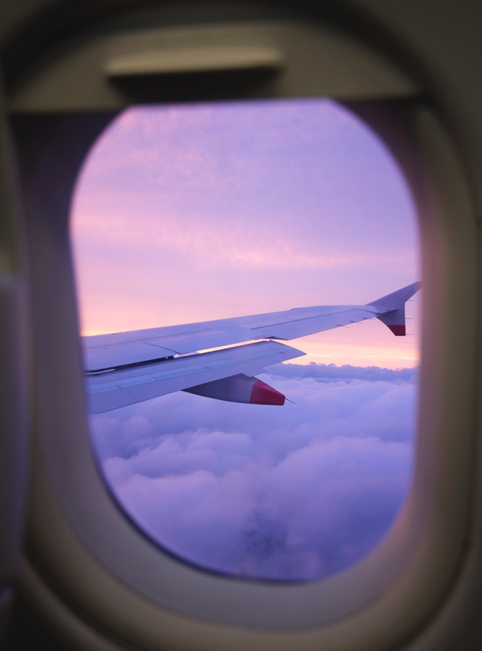 Purple and pink sky