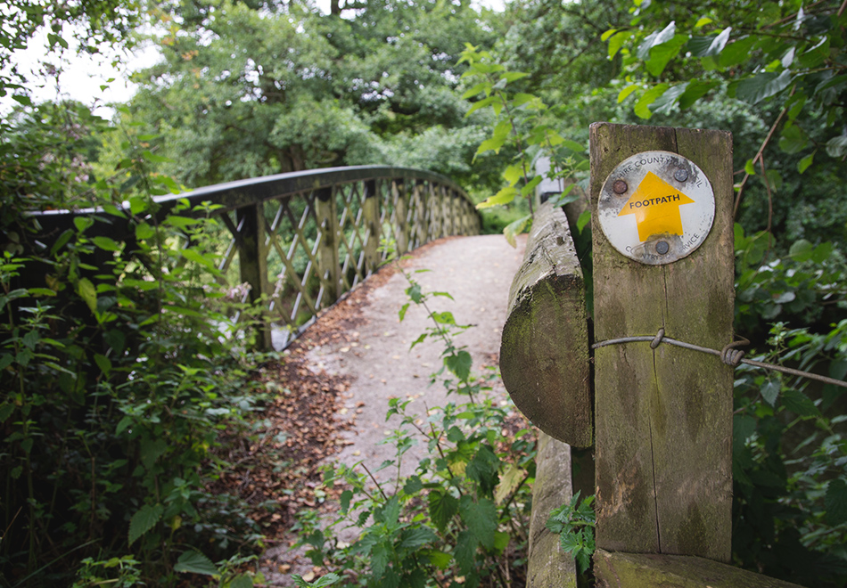 Footpath sign