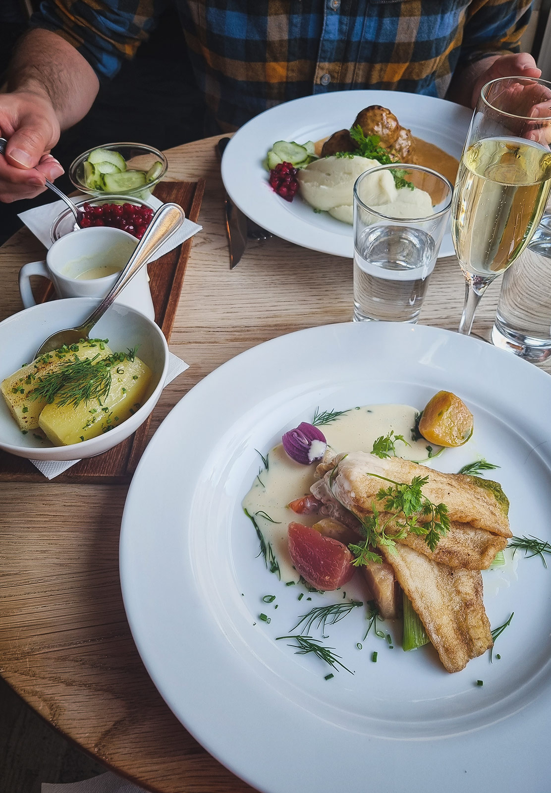 Fish and potatoes
