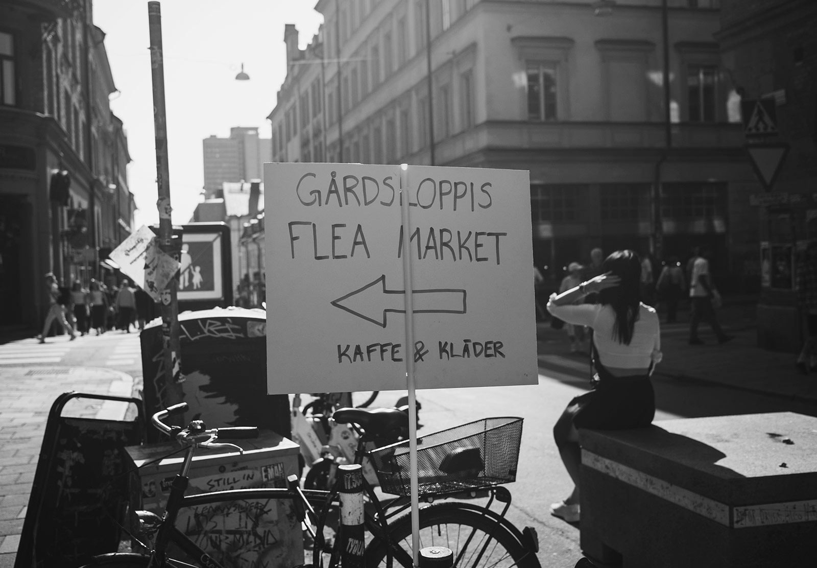 Gårdsloppis sign