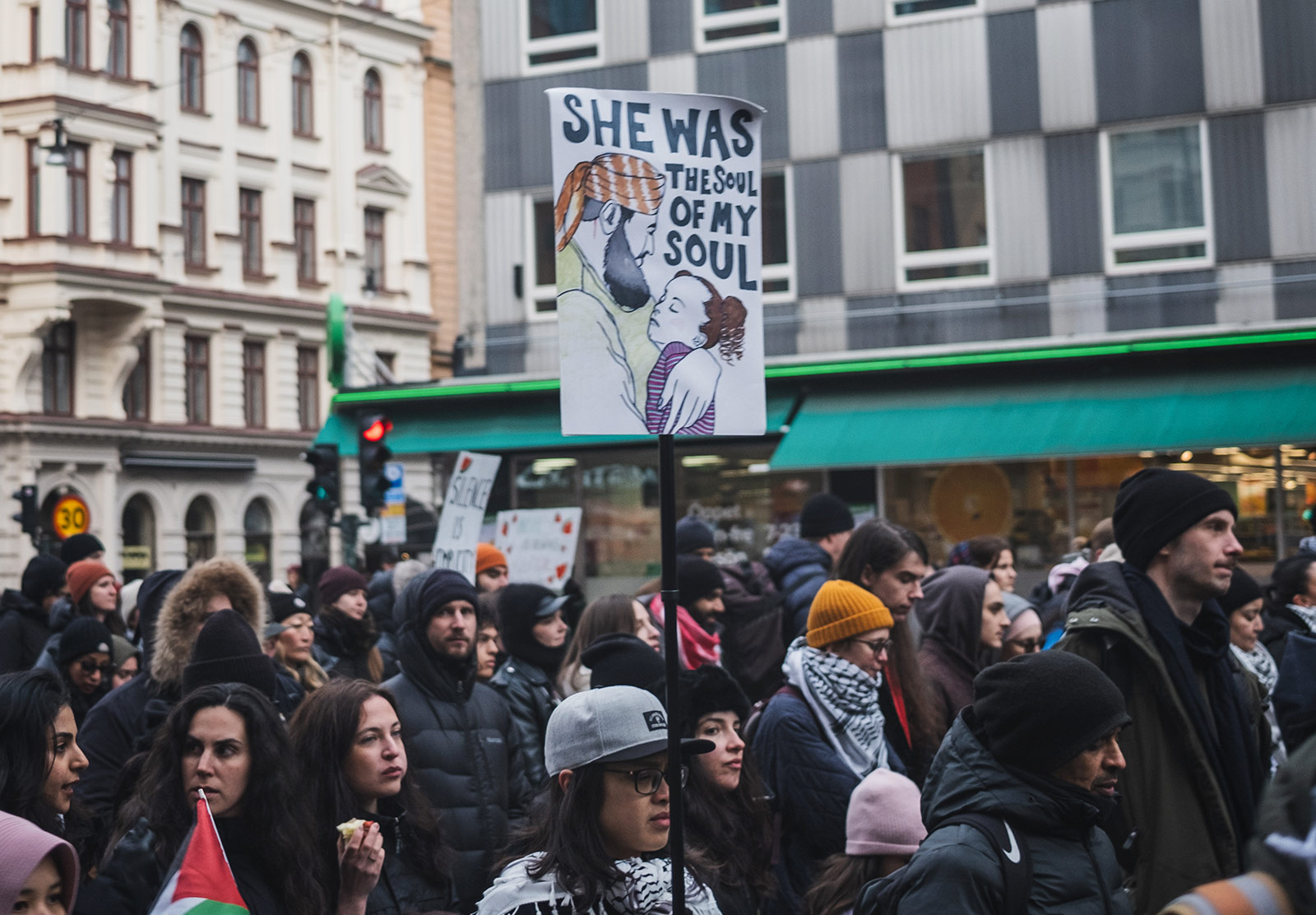 "She was the the soul of my soul" sign