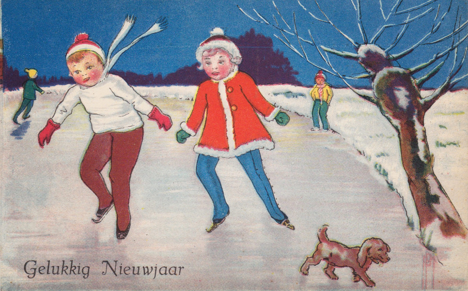 Ice skating illustration