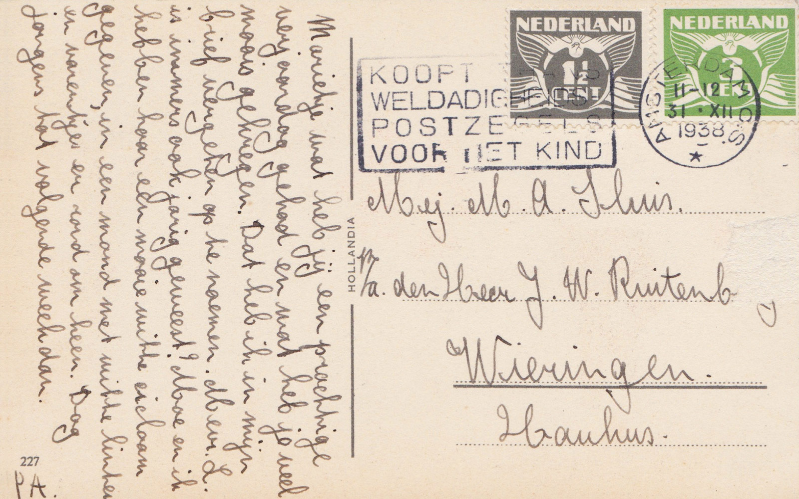 Handwriting and stamps