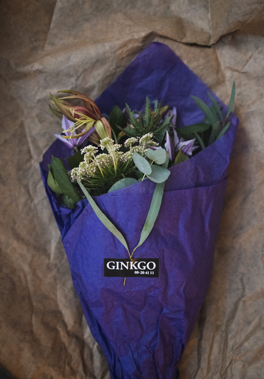 Wrapped flowers