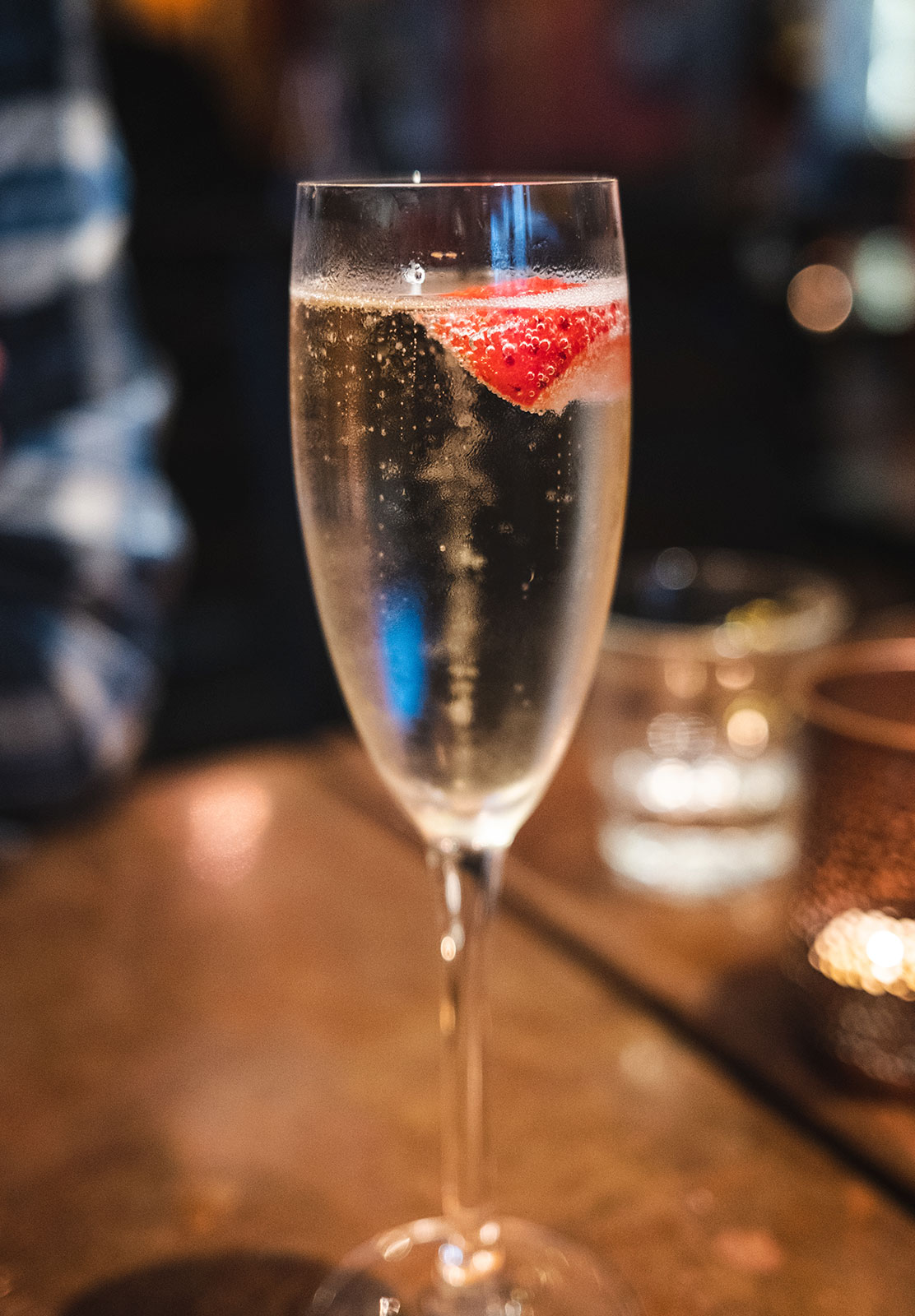 Glass of prosecco