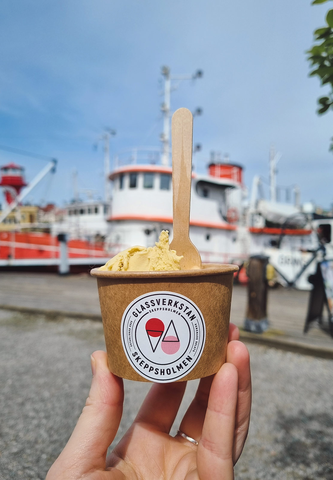 Cup of ice cream