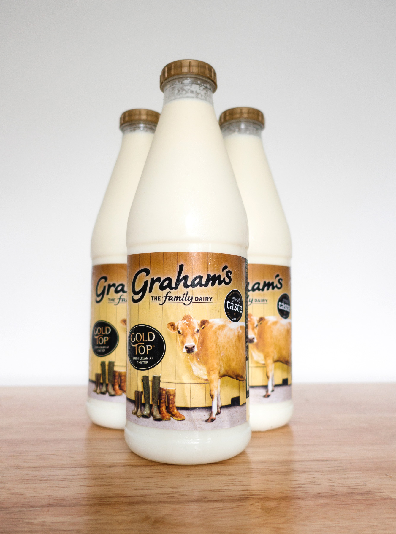 Bottles of milk