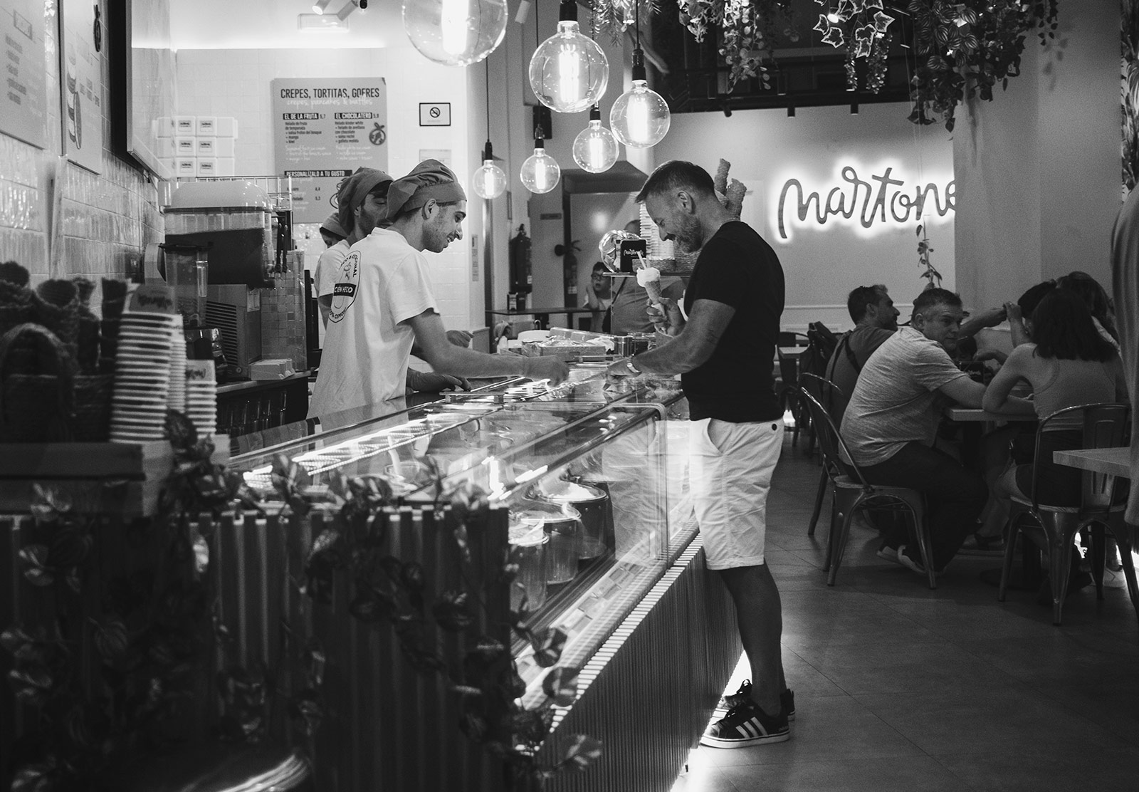 Ice cream shop interior