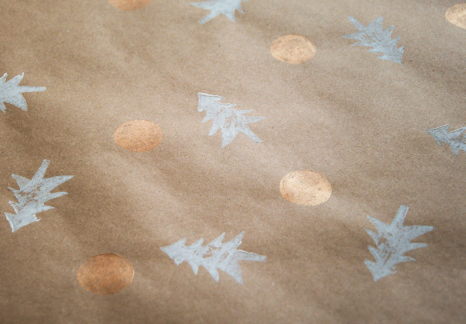 Closeup of Christmas wrap
